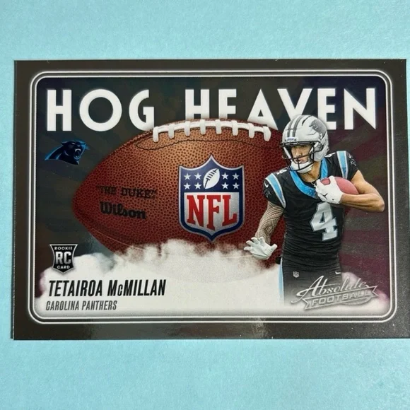 2025 Panini Hog Heaven, Tetairo McMillan,Carolina Panthers Rookie Card #HH-TMN