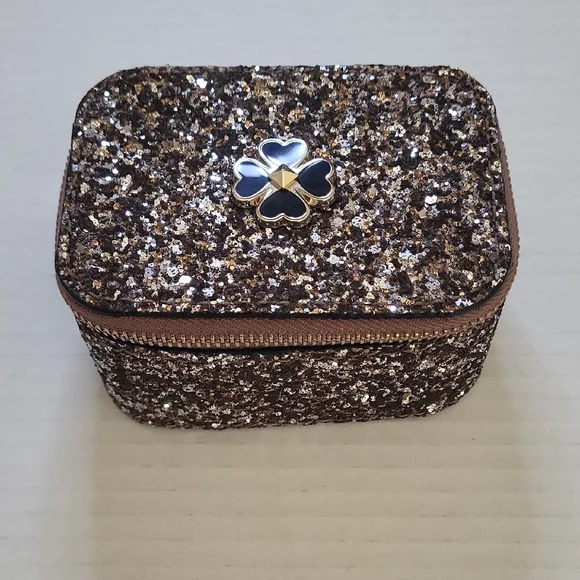 NWT Kate Spade‎ Odette Glitter Jewelry Holder Rock Glitter