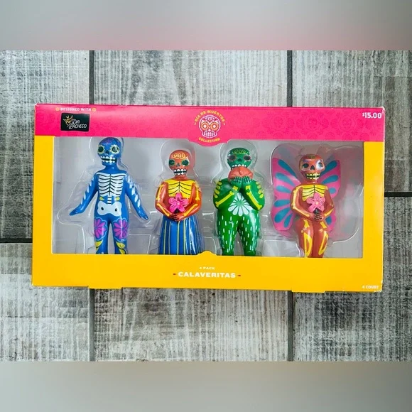 Target Dia de Muertos (Day of the Dead) Calaveritas 4pc Mini Figurine Set NIB