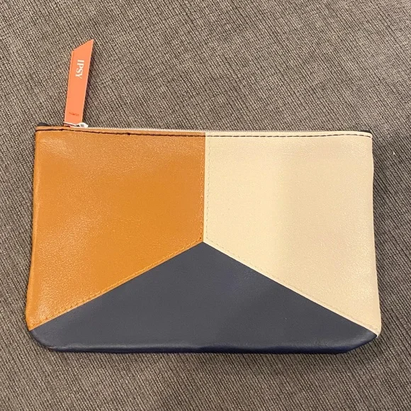 Ipsy Tricolor Makeup Bag beauty bags cosmetic cosmetics pouch pouches