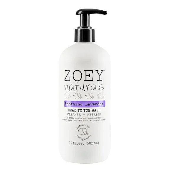 Zoey Naturals - Soothing Lavender Wash & Shampoo, Tear Free, Paraben Free All na
