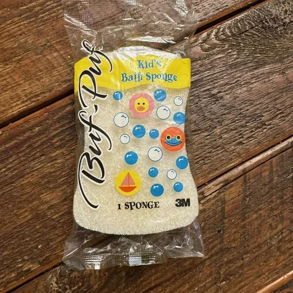 Buf-Puf Kids‎ Bath Sponge 3M Vintage 2003 New Deadstock Yellow Vintage Bath Time
