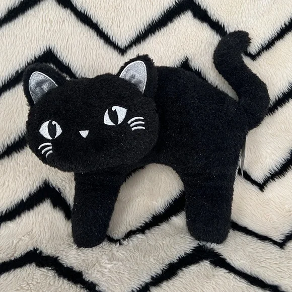 New Release! 2025 Target Bullseye Playground Black Cat Pillow, Halloween decor