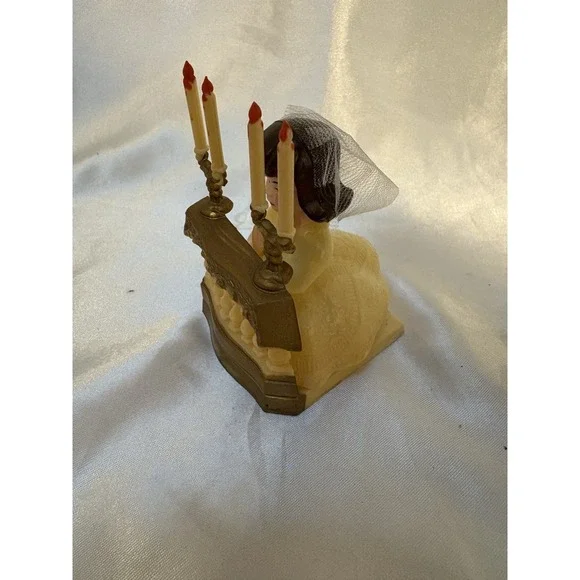 First Communion Cake Topper Girl Figure Candles Gift Confirmation VINTAGE