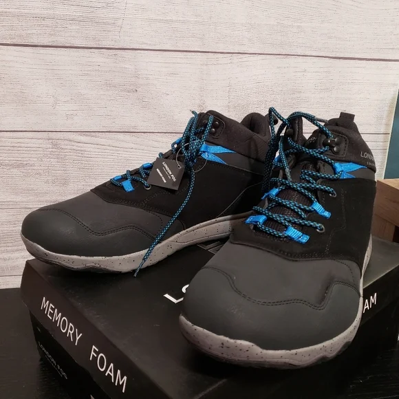 London‎ Fog ISAAC High‑Top Sneaker Boots, Memory Foam, Men’s 13 M — Black