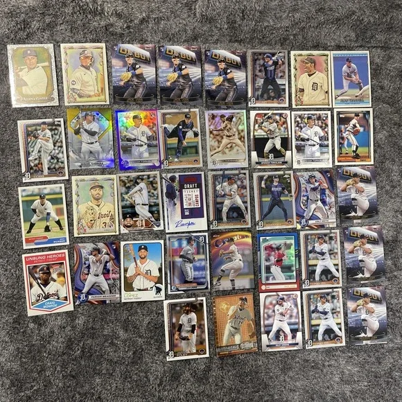 Detroit Tigers Baseball 37 Card Lot -‎ Stars, Rookies, Inserts, Parallels