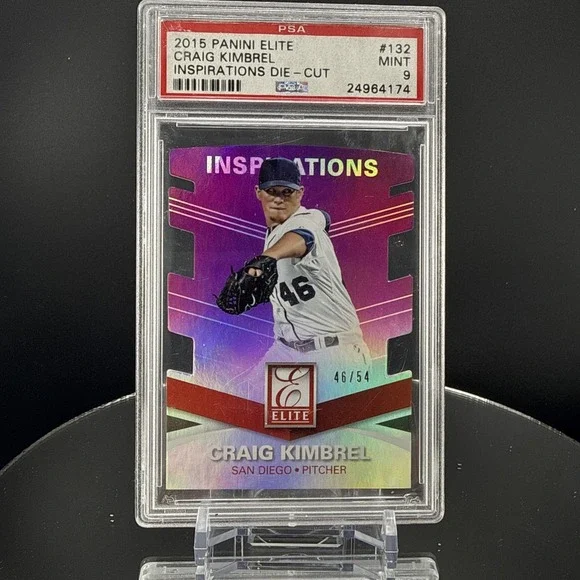 2015 Panini Elite Inspirations Die-Cut 46/54 Craig Kimbrel #132 PSA 9