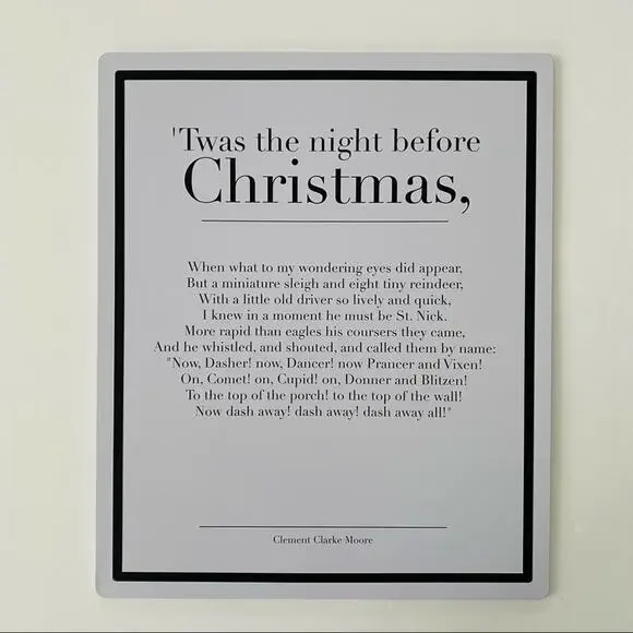 Target | ‘Twas the Night Before Christmas Large Metal Sign NWT