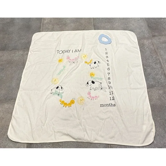Animal Milestone Blanket, Unisex Baby Shower Gift for Newborns, Unique Gifts New