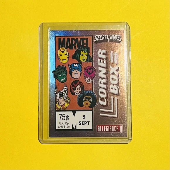 2024 Upper Deck Marvel Allegiance Secret Wars Corner Box #CB-5 Comic Covers Card