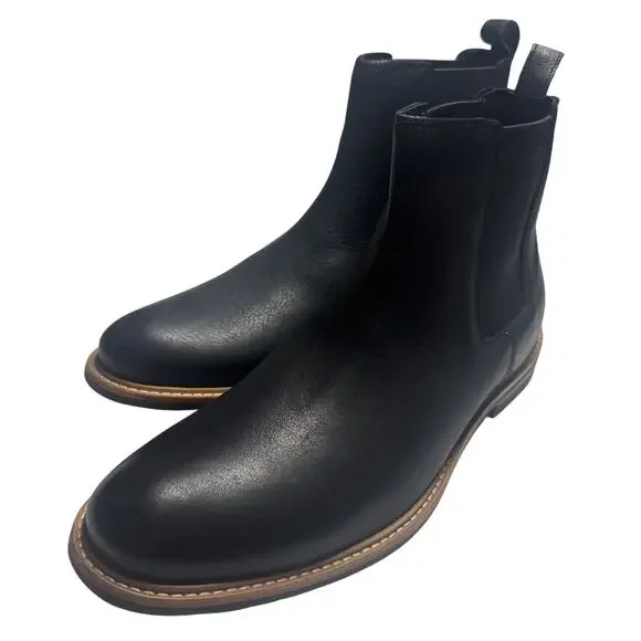 Nisolo All-Weather Chelsea Boots Men’s Size 13 Black Leather Slip-On
