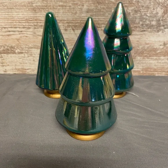 NWT 2023 Christmas collection Target Iridescent Green Holiday Trees