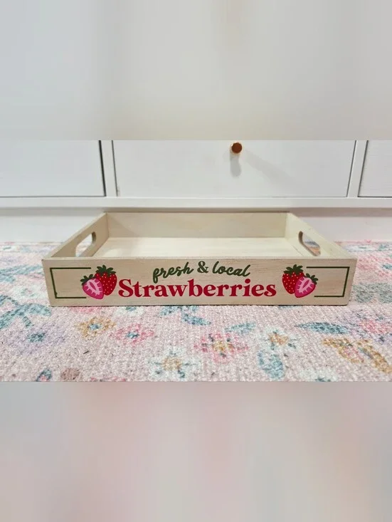 Target Bullseye Playground Summer 2026 Fresh Strawberries Wood Tray