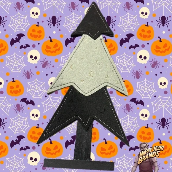 Target Hyde & Eek Boutique 10” Felt & Wood Halloween Decor TREE New
