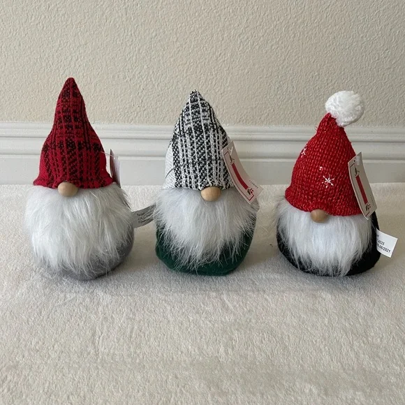NWT Bundle of 3 Target Bullseye Holiday Gnomes (from 2021 collection)