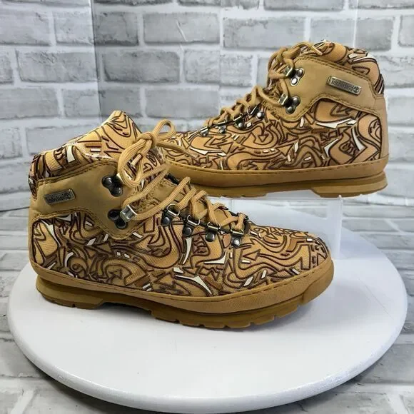 Timberland Ventech III Graffiti Graphic Field Boots Wheat 11.5- Limited Edition