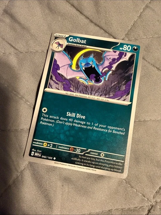 4 Pokémon Cards - Stage 1 - Golbat - Muk - Nidorina - Nidorino