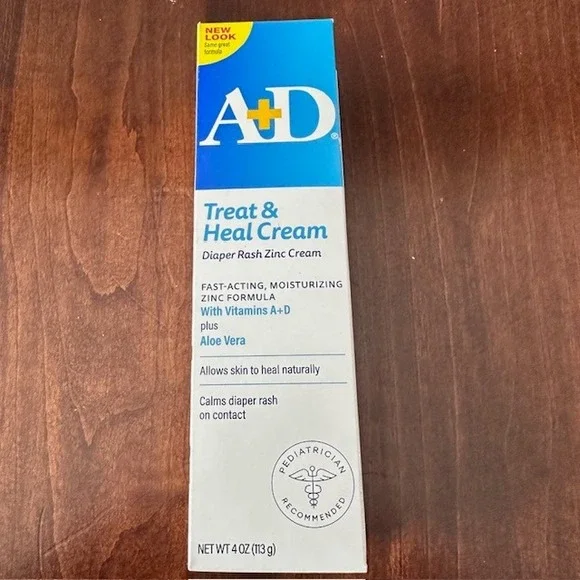 A+D‎ Treat Diaper Rash Cream With Dimethicone + Zinc Oxide 4oz exp 07/28