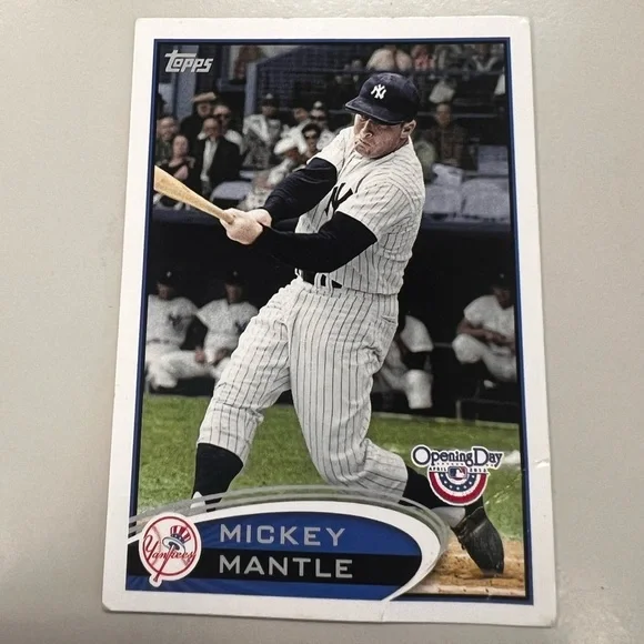 2012 Topps Opening Day Mickey Mantle #7 New York Yankees Baseball Card