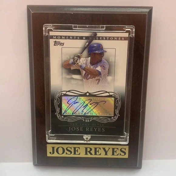 2007 Topps Moments and Milestones Jose Reyes Auto Plaque (MISC7)