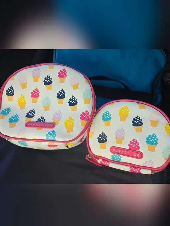 Dabney Lee Set Of Makeup Bags Ice Cream Cones