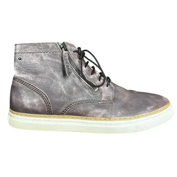Diesel Men’s D Blaast Brown Leather Mid Sneaker Boot Size 45 US 12