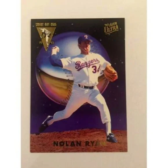 1993 Fleer Ultra NOLAN RYAN Strike Out King (4 of 5) Rangers (021)