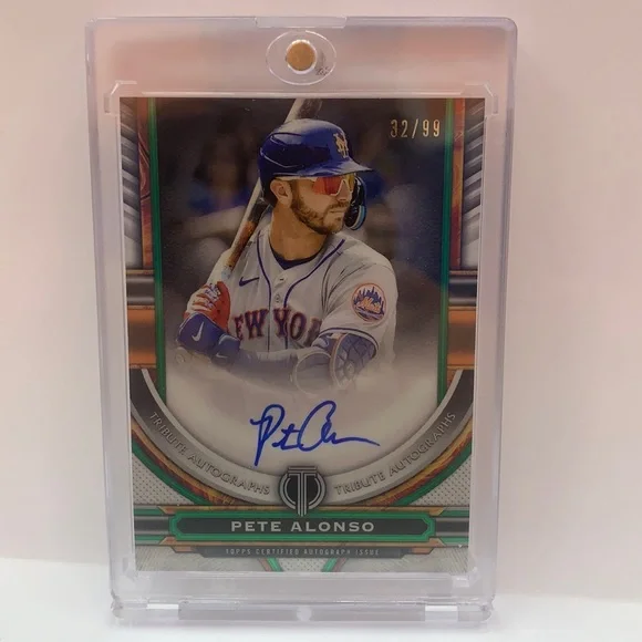2023 Topps Tribute Pete Alonso Auto Mets #TA-PA 32/99 (MISC11)