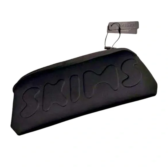 Skims Neoprene Zip Pouch/ Black Onyx