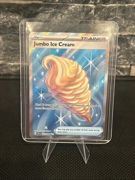 Pokemon Jumbo Ice Cream 109/086 Full Art Trainer Holo Chaos Rising Set M/NM