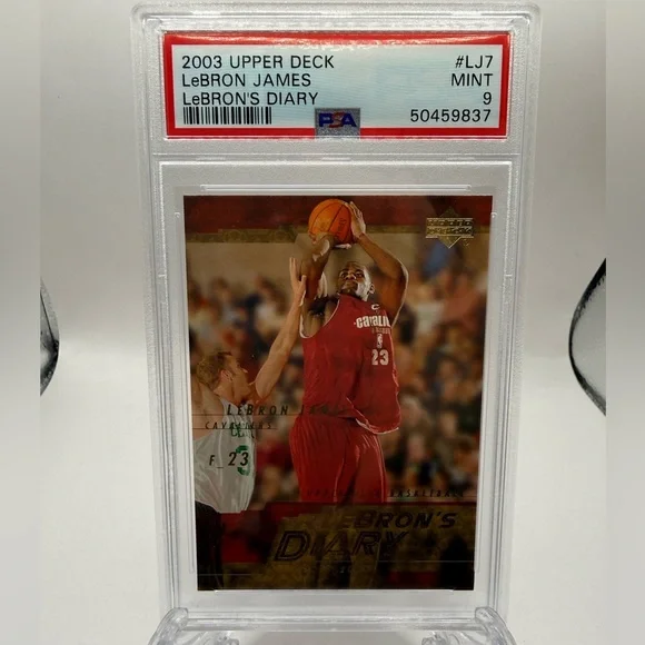2003 Upper Deck LeBron's Diary Lebron James #LJ7 Basketball PSA 9 Mint