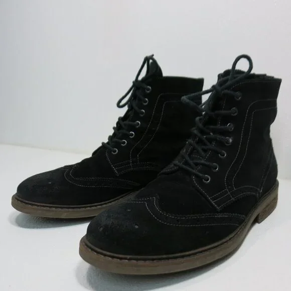 Rogue Suede Leather Distressed Fashion Dress Boots Men's Footwear Sz 10.5