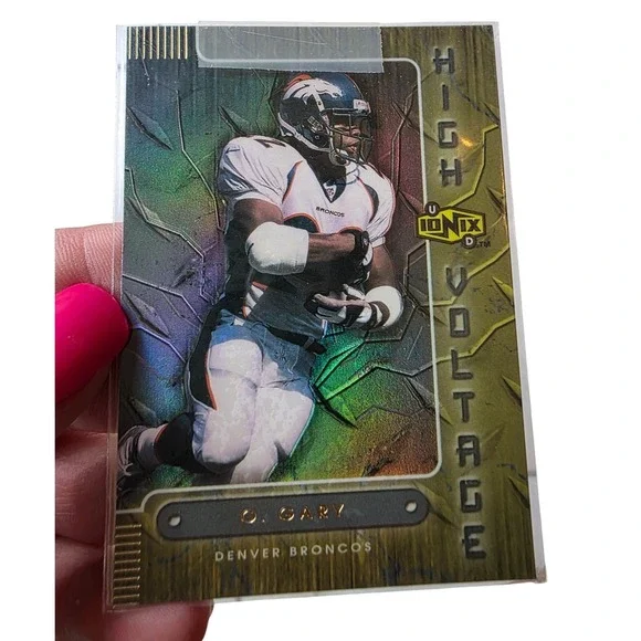Olandis Gary 1999 Upper Deck Ionix High Voltage Denver Broncos Card HV8‎ F1