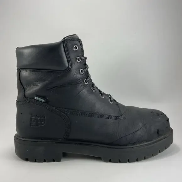 Timberland PRO Steel Toe Work Boots Black Mens US 13 Wide Waterproof EH Safety