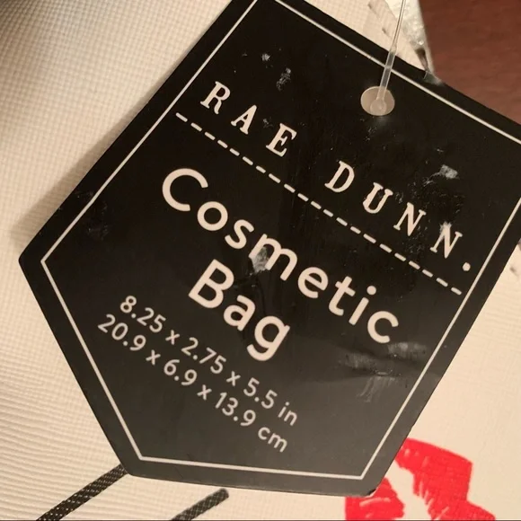 Rae Dunn “lip kit” 💋 Cosmetic Bag NWT