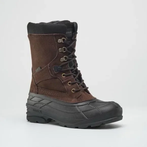 Kamik Men's The Nation Plus Winter Boot Dark Brown Size 10- WK001.0X- Dark Brown