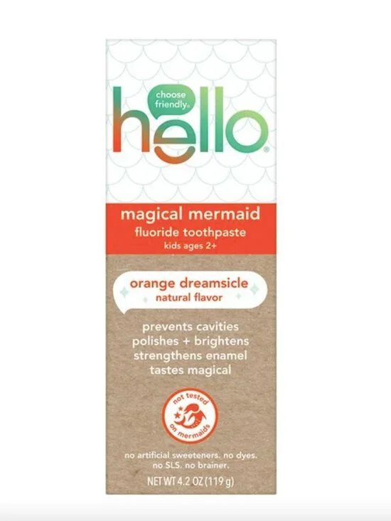 hello Magic Mermaid Fluoride Toothpaste - Orange Dreamsicle 4.2 oz
