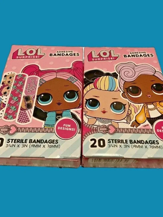 LOL SURPRISE! Dolls Adhesive Bandages 2 Total Boxes LOT OF 2 NEW