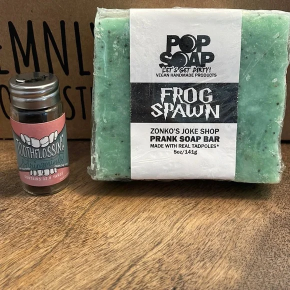 Harry Potter themed prank soap and tooth floss