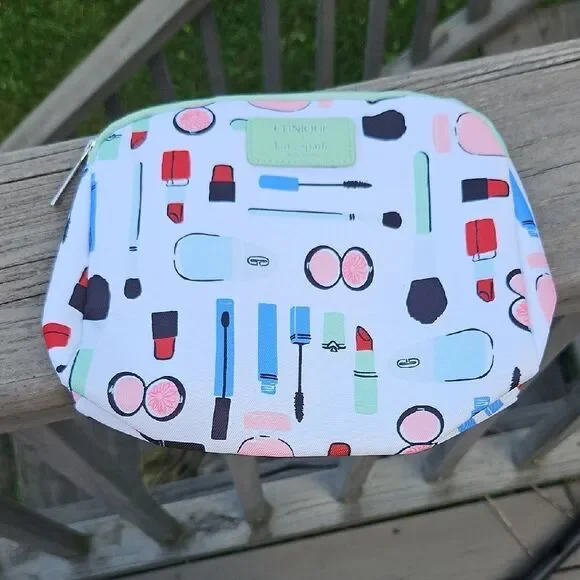 Clinique × Kate Spade Cosmetic Bag Makeup Pouch
