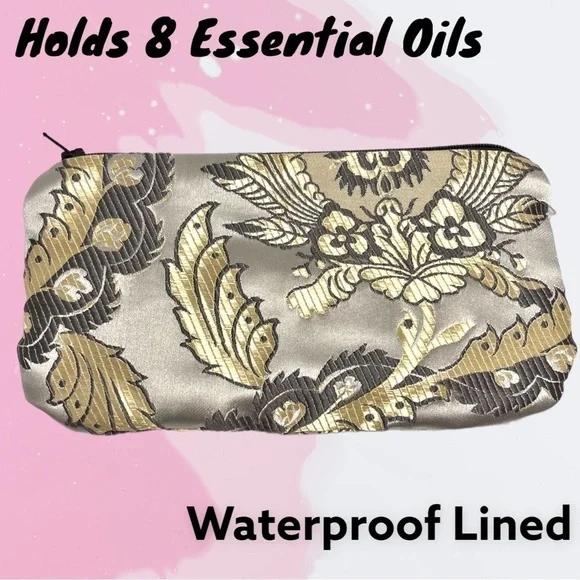 Essential Oil Waterproof- Gray Satin Paisley Print