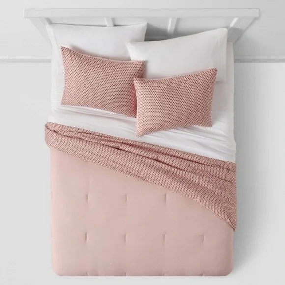 NWT room essentials twin/twin extra long 5 five piece comforter set reversible