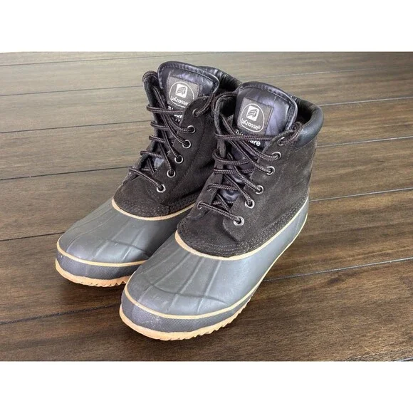 LaCrosse Men's Duck Suede Thinsulate Winter Outdoor Snow Ankle Lace Boots Size 8
