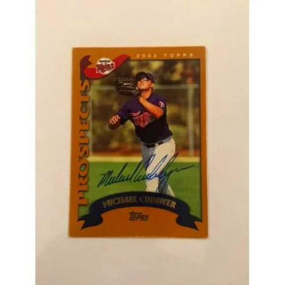 2002 TOPPS TRADED MICHAEL CUDDYER TWINS IP AUTOGRAPH #T221 (019)