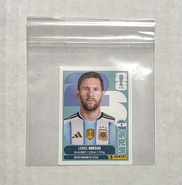 2026 FIFA World Cup Panini White Border Sticker Lionel Messi ARG 17
