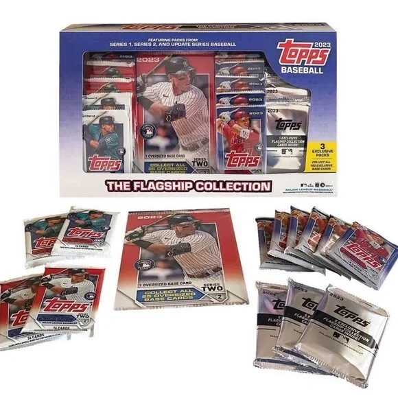 2023 Topps Baseball Flagship Collection Series 1 2 & Update EXCLUSIVE SEALED BOX