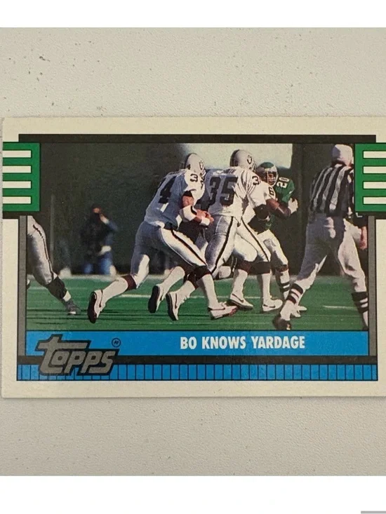Bo Knows Yardage Raider Topps card Bo Jackson