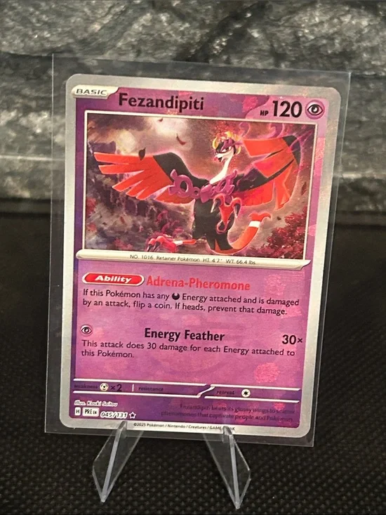 Pokemon Fezandipiti Pokeball 045/131 Holo from Prismatic Evolutions M/NM