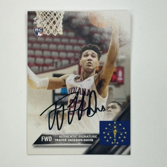 2021 Topps TRAYCE JACKSON DAVIS RC Auto Indiana Golden State Warriors #d/1000