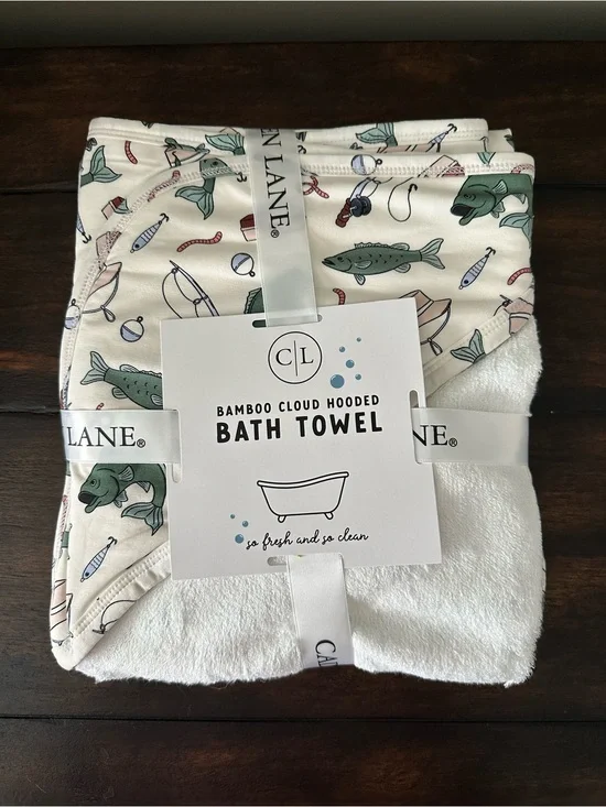 Caden Lane Baby Bamboo Hooded Towel | Off the Hook